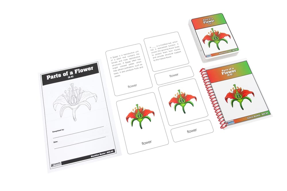 Parts of a Flower Nomenclature Cards (6-9)