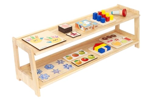 Low Two-Tier Open Shelf