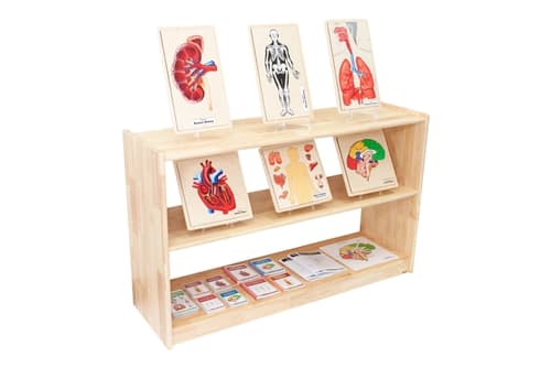 Solid Rubberwood Shelf w/o Back
