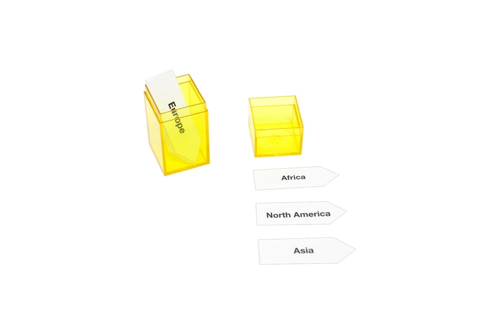 Labels for Puzzle Map of Asia