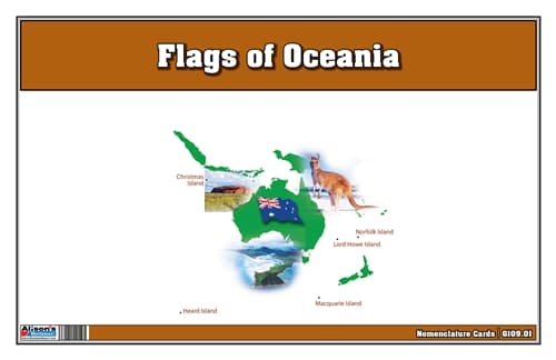 Flags of Australia Three Part Cards