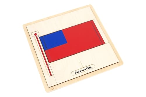 Flag Puzzle with Nomenclature Cards