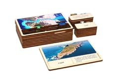 Geography Land & Water Forms Wooden Cards