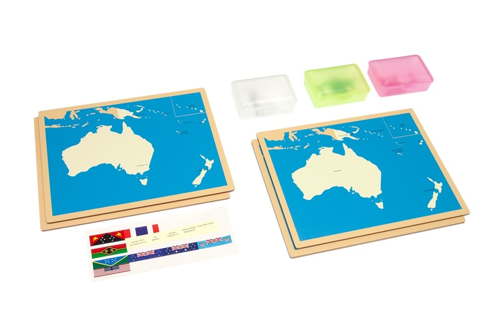 4 Australia Maps – No Cabinet, Flags, Capital