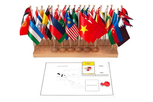 Flag Stand of Asia - Complete Set