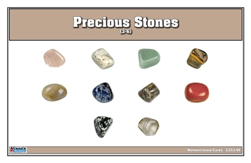 Precious Stone Cards (3-6) (Printed)
