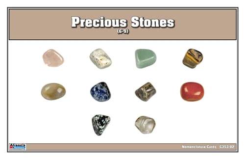 Precious Stone Cards (6-9) (Printed)