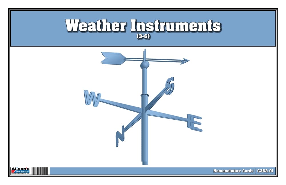 Weather Instruments Nomenclature Cards (3-6)