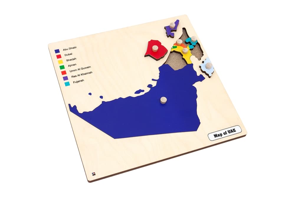 Map of UAE Knobbed Puzzle