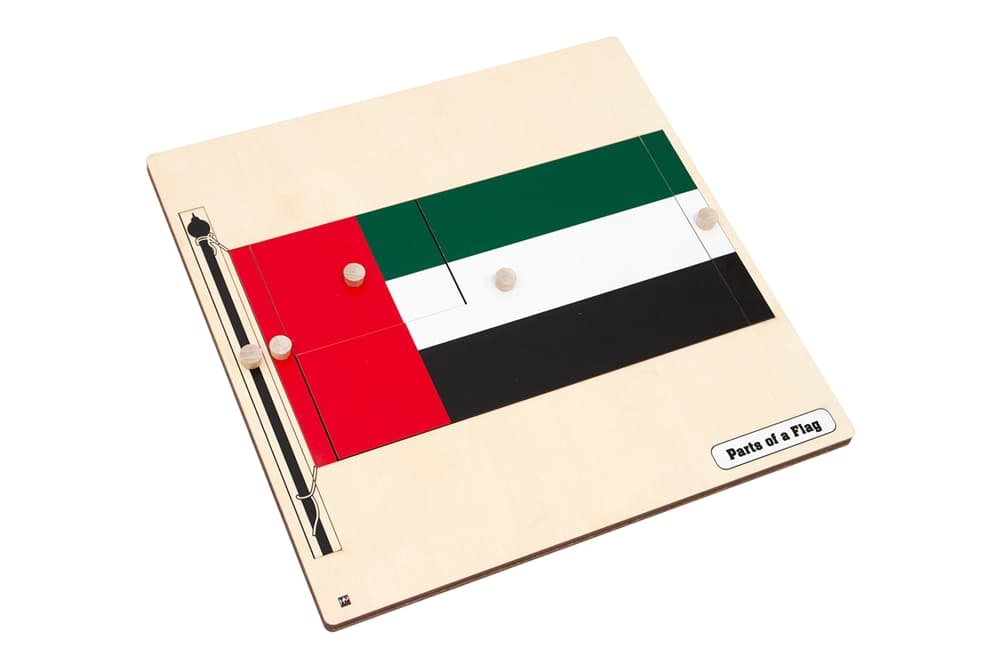 Flag of UAE Knobbed Puzzle
