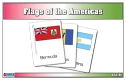 Flags of the Americas Three Part Cards