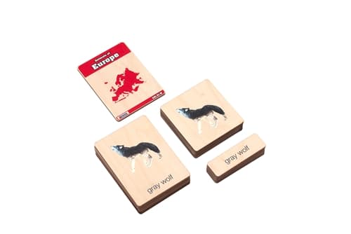 Montessori Cards – Europe Animals (3–6)