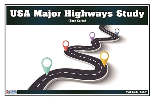 USA Major Highways Study Task Cards
