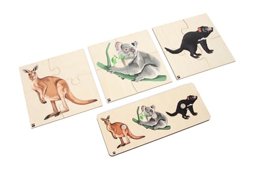 Animals of Oceania: Puzzles Set