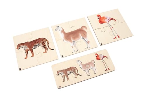 Animals of South America: Puzzles Set
