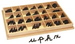 Small Movable Alphabet: Cursive - Black