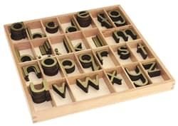 Small Movable Alphabet: Lowercase - Gold