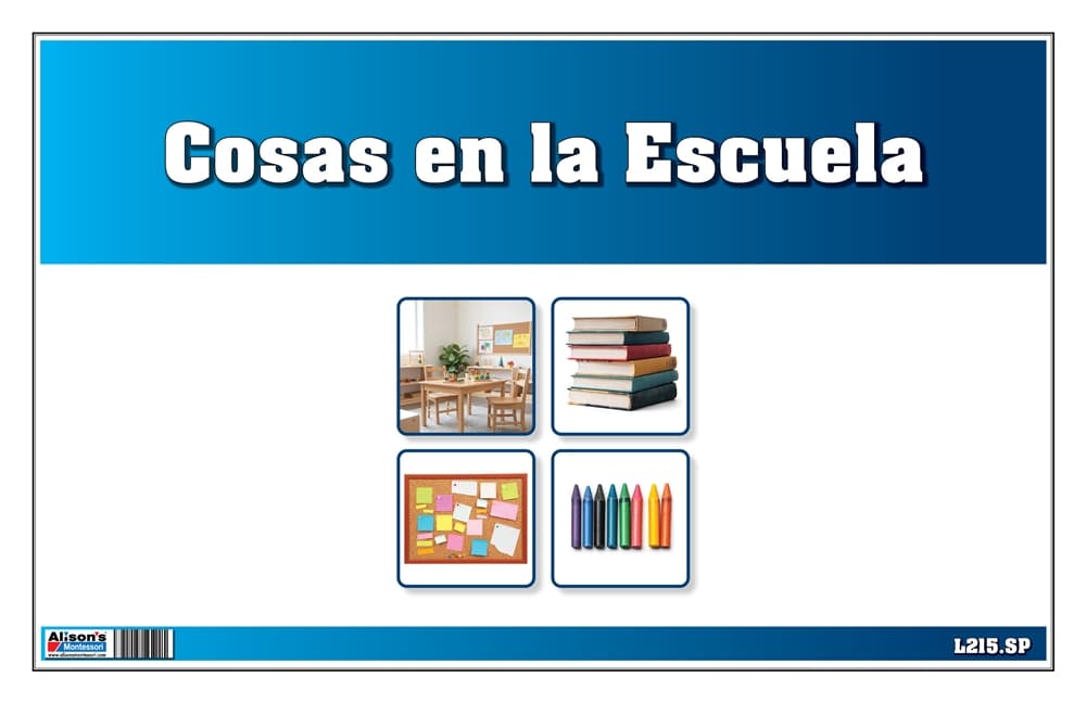 Cosas en la Escuela Laminate & Cut