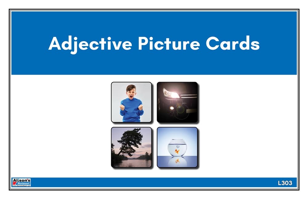 Adjective Picture Cards Laminate & Cut