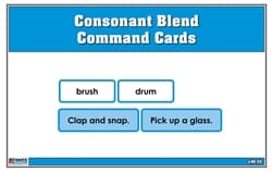 Consonant Blend Command Cards