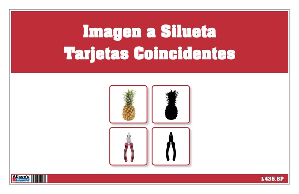 Imagen a Silueta Tarjetas Coincidentes
