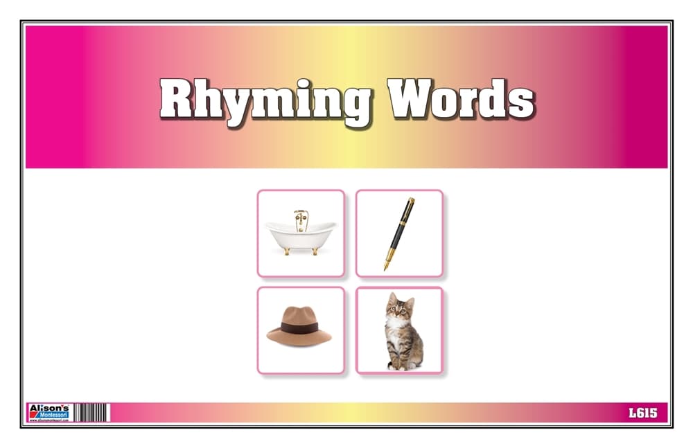Rhyming Words Cards (Printed)