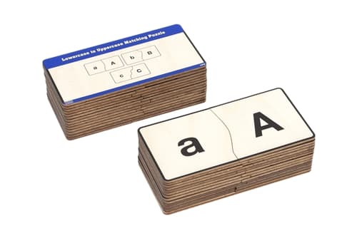Lowercase to Uppercase Matching Tiles