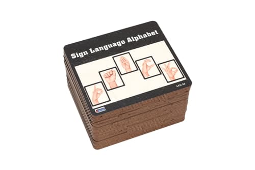 Sign Language Alphabet Wooden Tiles