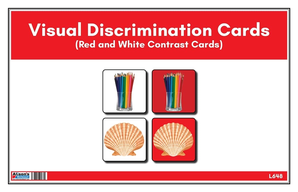 Visual Discrimination: Red–White Cards