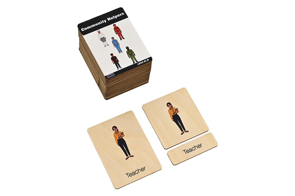 Community Helpers Wooden Nomenclature Cards