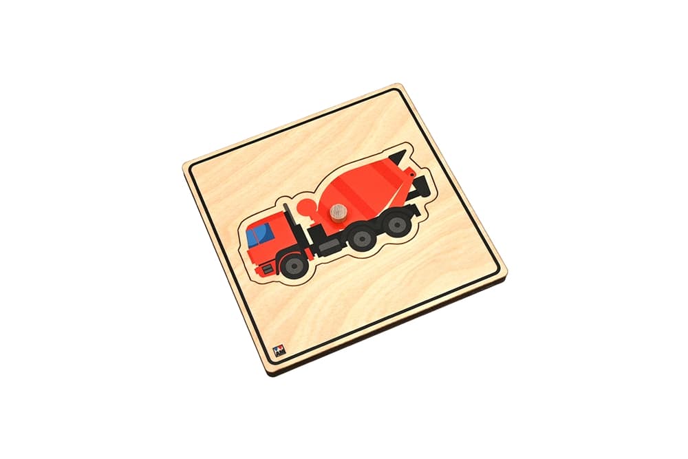 Concrete Mixer Knobbed Puzzle