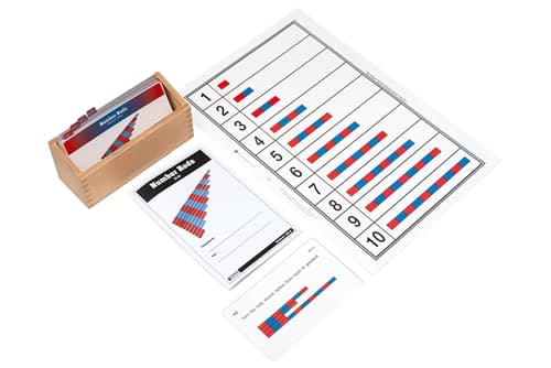 Blue and Red Number Rods (Complete Set)