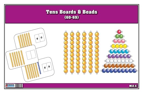 Tens Boards & Beads Activities (60-69)