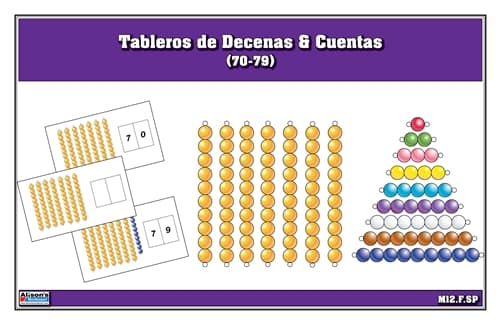 Tableros de Decenas & Cuentas (70-79)