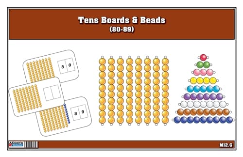 Tens Boards & Beads Activities (80-89)