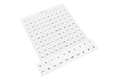 Arabic Hundred Board Tiles & Control Chart