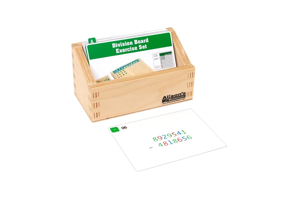 Division Board Exercise Cards (Printed)