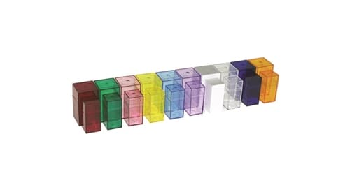 Plastic Colored Boxes Printed Arrows 20 Boxes
