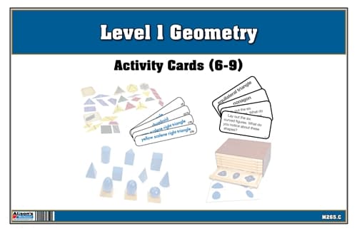 Level 1 Geometry Activity Cards (Printed)