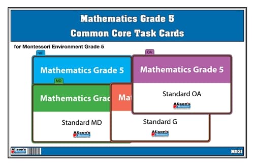 Math Grade 5 Task Cards (Laminate & Cut)