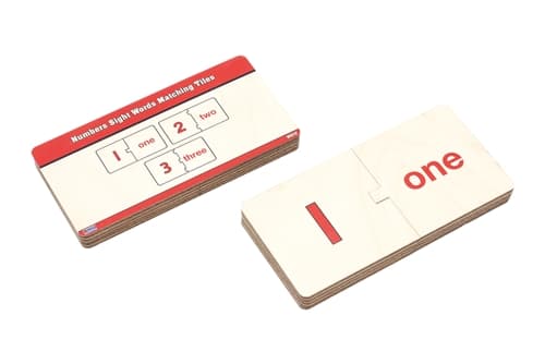 Numbers Sight Words Matching Tiles
