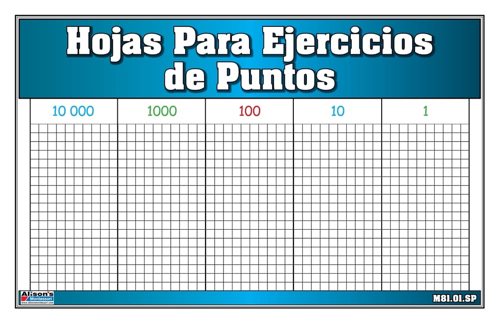 Hojas Para Ejercicios de Puntos