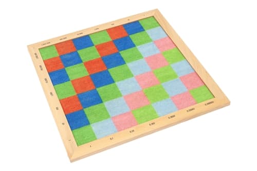 Felt Decimal Checker Board