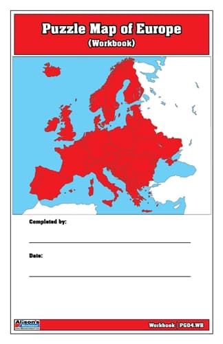Puzzle Map of Europe Workbook (Printed)