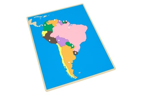 South America Puzzle Map + Charts