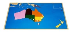 Plastic Puzzle Map of Australia