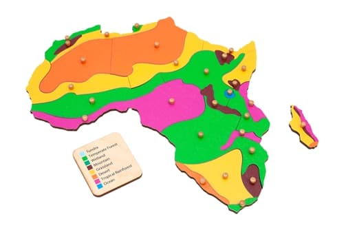 Biomes of Africa Puzzle Map