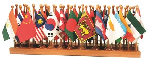 Flag Stand of Asia (Premium Quality)