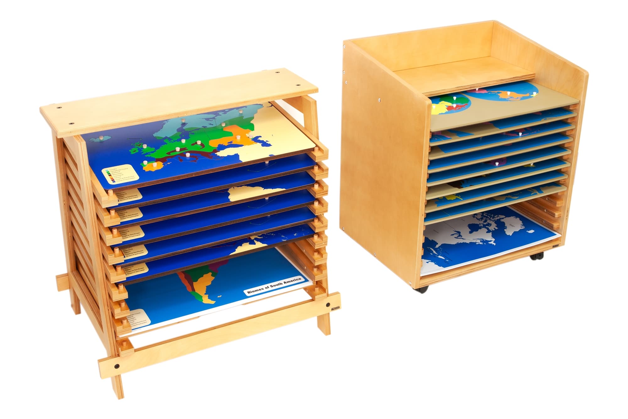 Puzzle Maps Cabinet Set (Premium Quality)