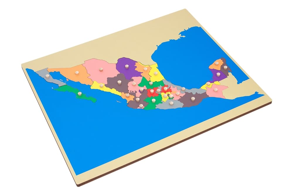 Puzzle Map of Mexico